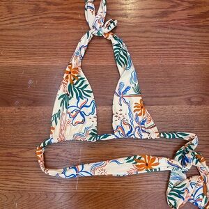 Stone Fox Swim Floral Halter Bikini Top